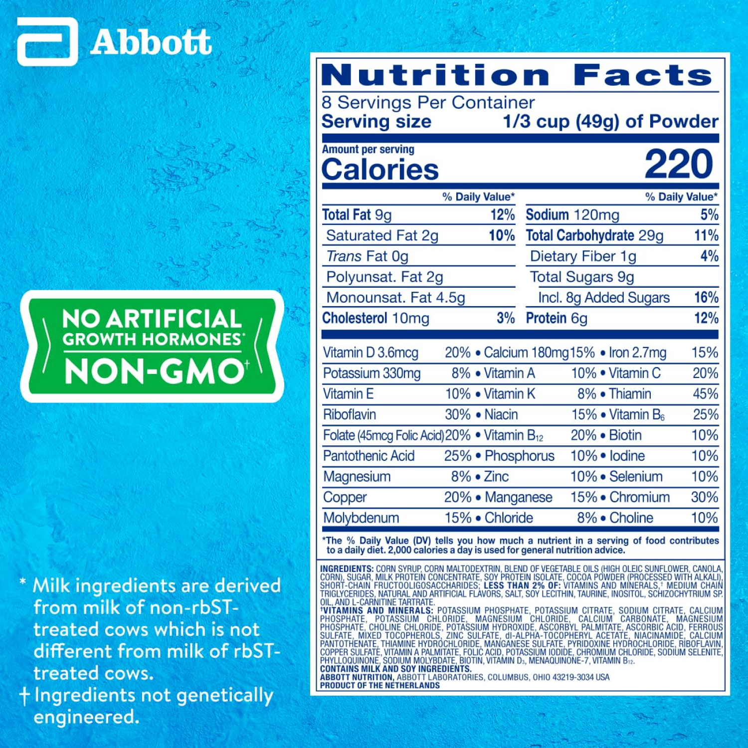 slide 4 of 8, PediaSure Grow & Grain Chocolate Shake Mix 14.1 oz, 14.1 oz