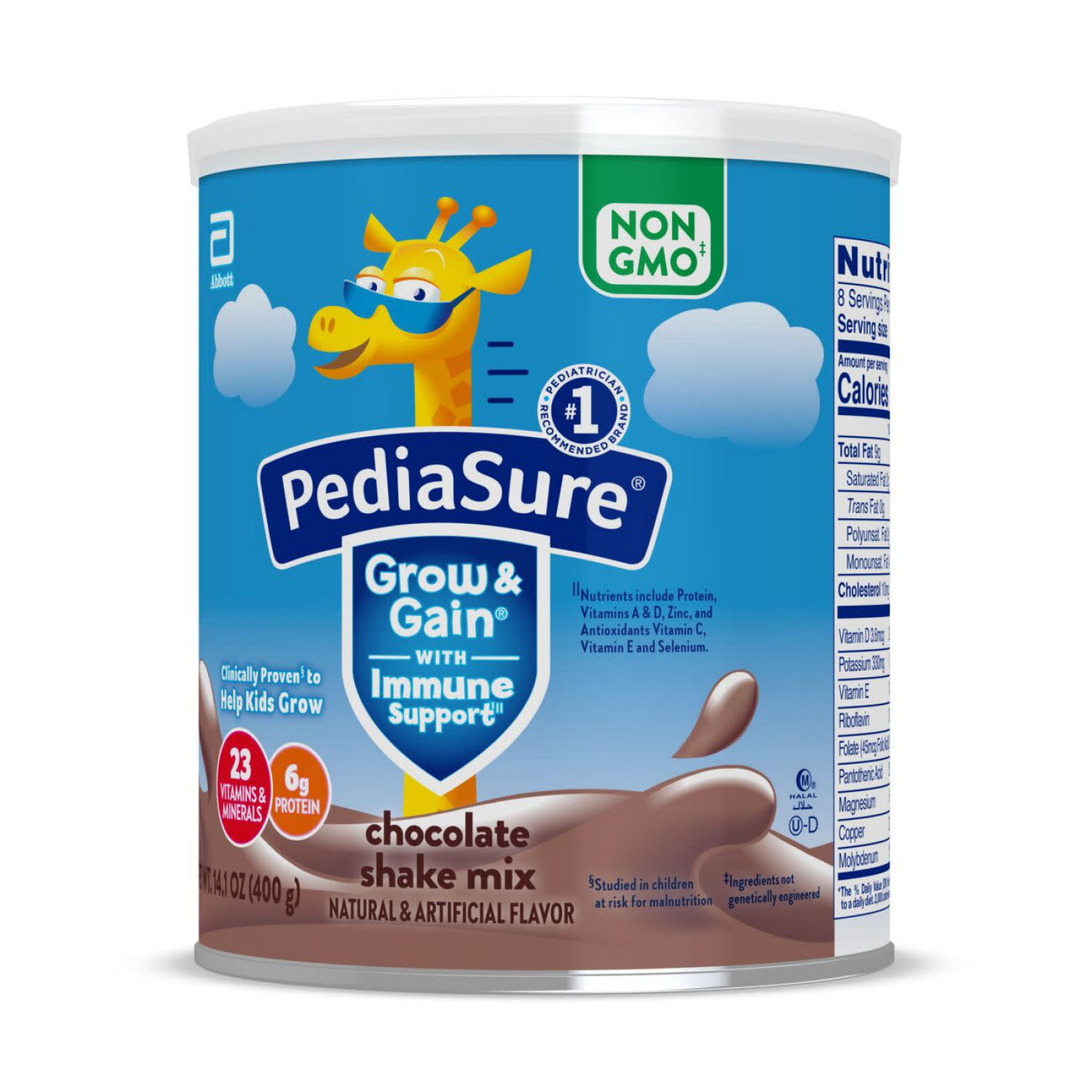 slide 7 of 8, PediaSure Grow & Grain Chocolate Shake Mix 14.1 oz, 14.1 oz