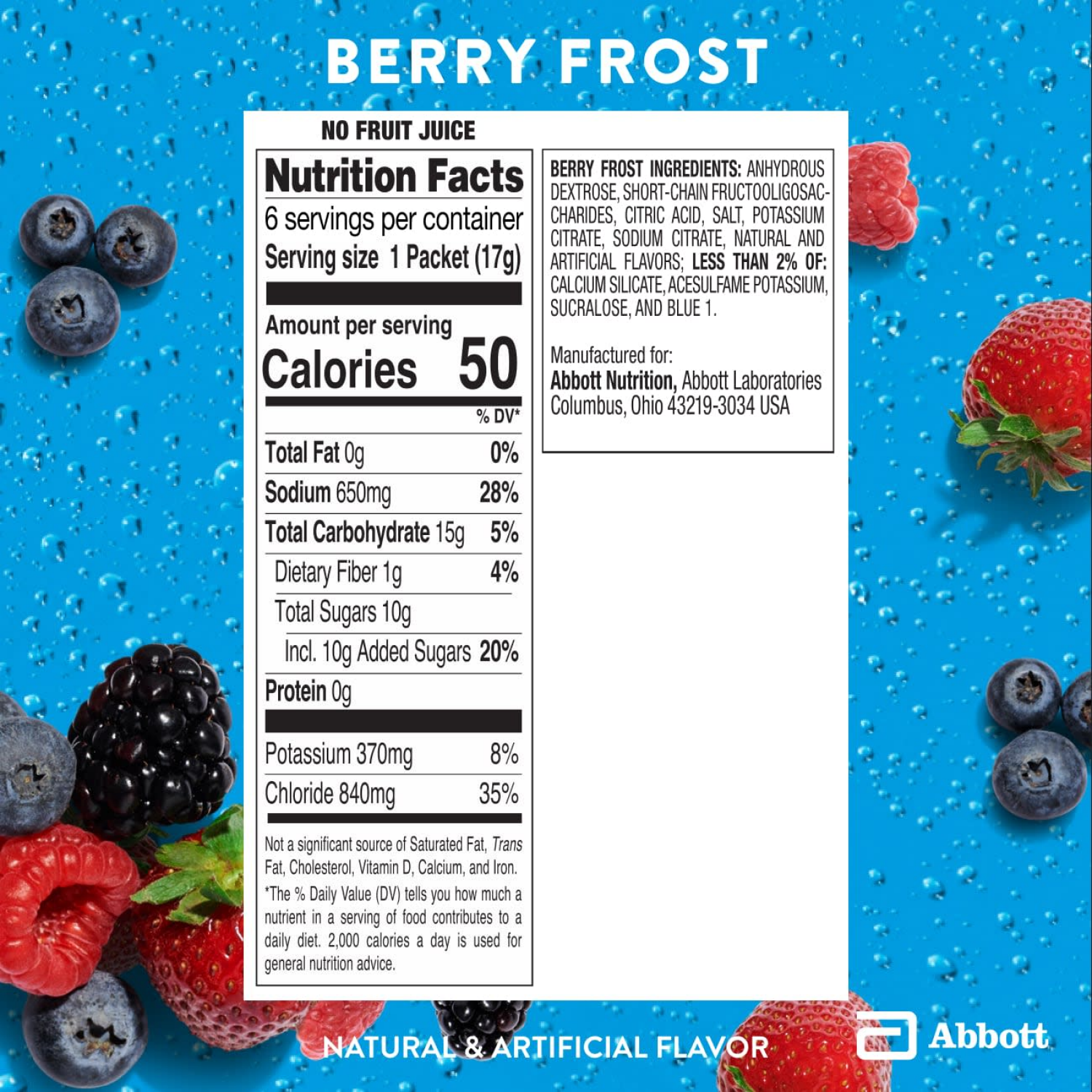 slide 6 of 8, Pedialyte AdvancedCare Plus Berry Frost Electrolyte Powder 6 - 0.6 oz Packets, 6 ct