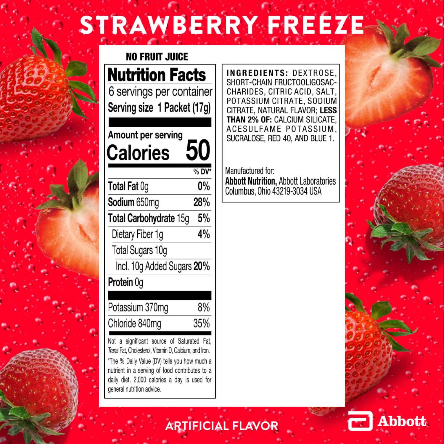 slide 3 of 8, Pedialyte AdvanceCare+ Powder Packets Strawberry Freeze Electrolyte Powder 6 - 0.6 oz Packets, 6 ct
