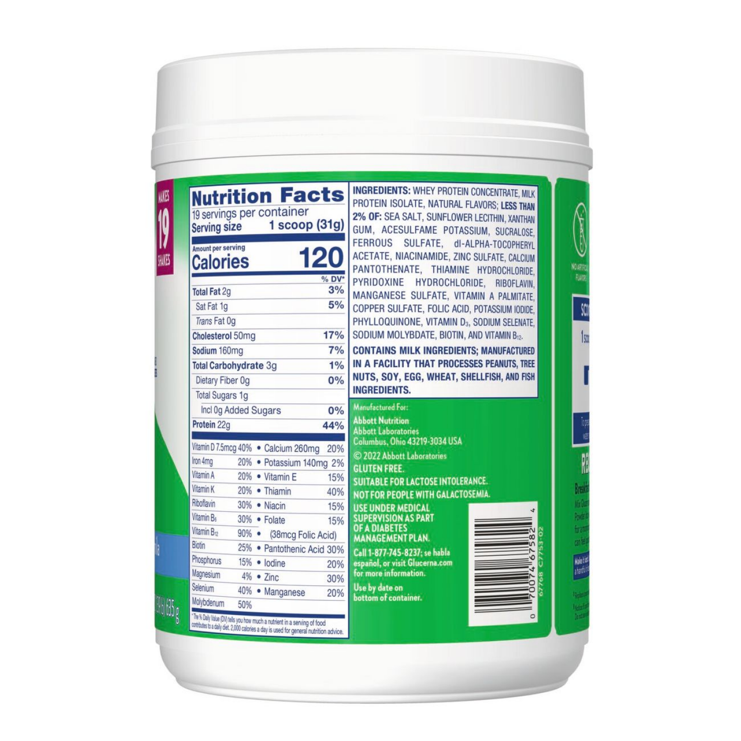 slide 2 of 8, Glucerna Hunger Smart Powder, Homemade Vanilla, 22.3 oz