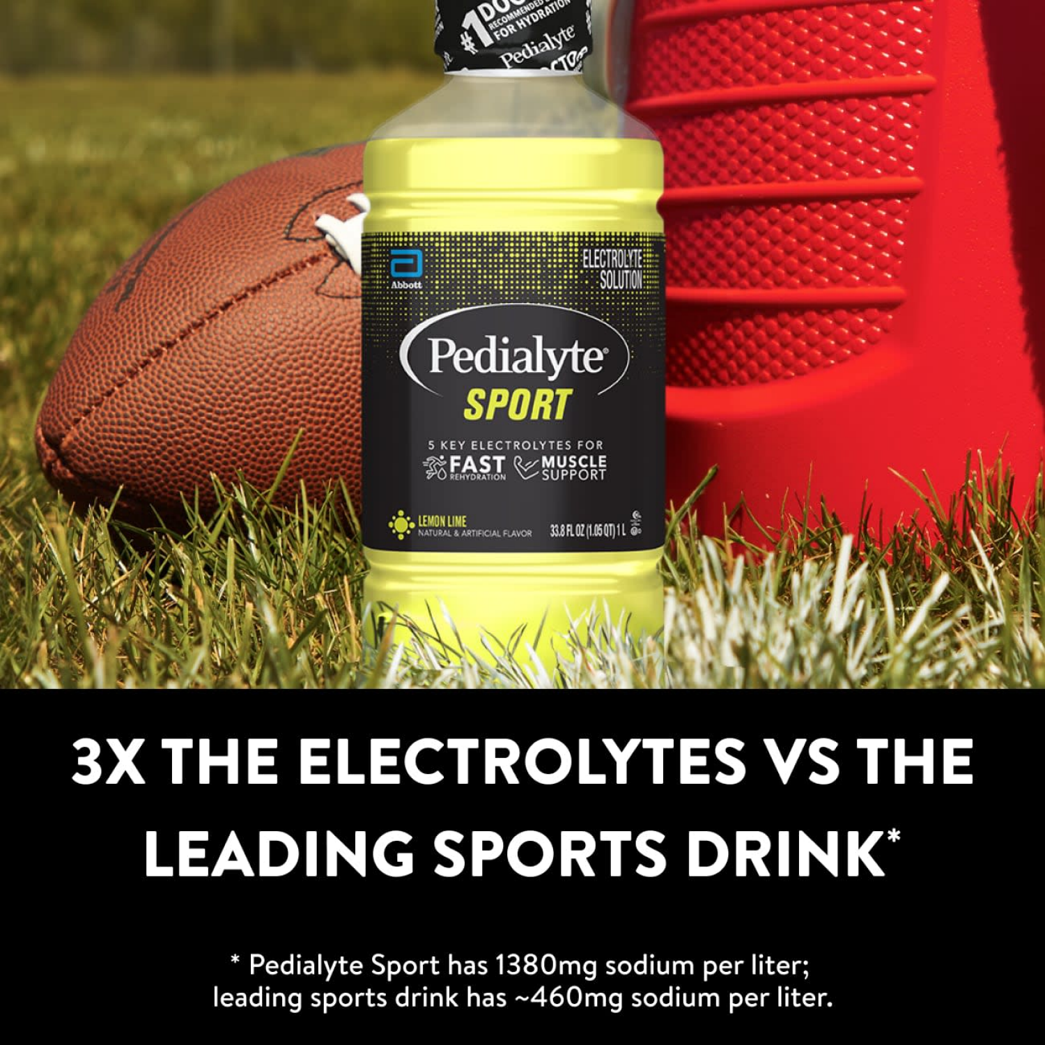 slide 4 of 8, Pedialyte Sport Electrolyte Solution Lemon Lime Ready-to-Drink 33.8 fl oz Bottle, 33.8 fl oz