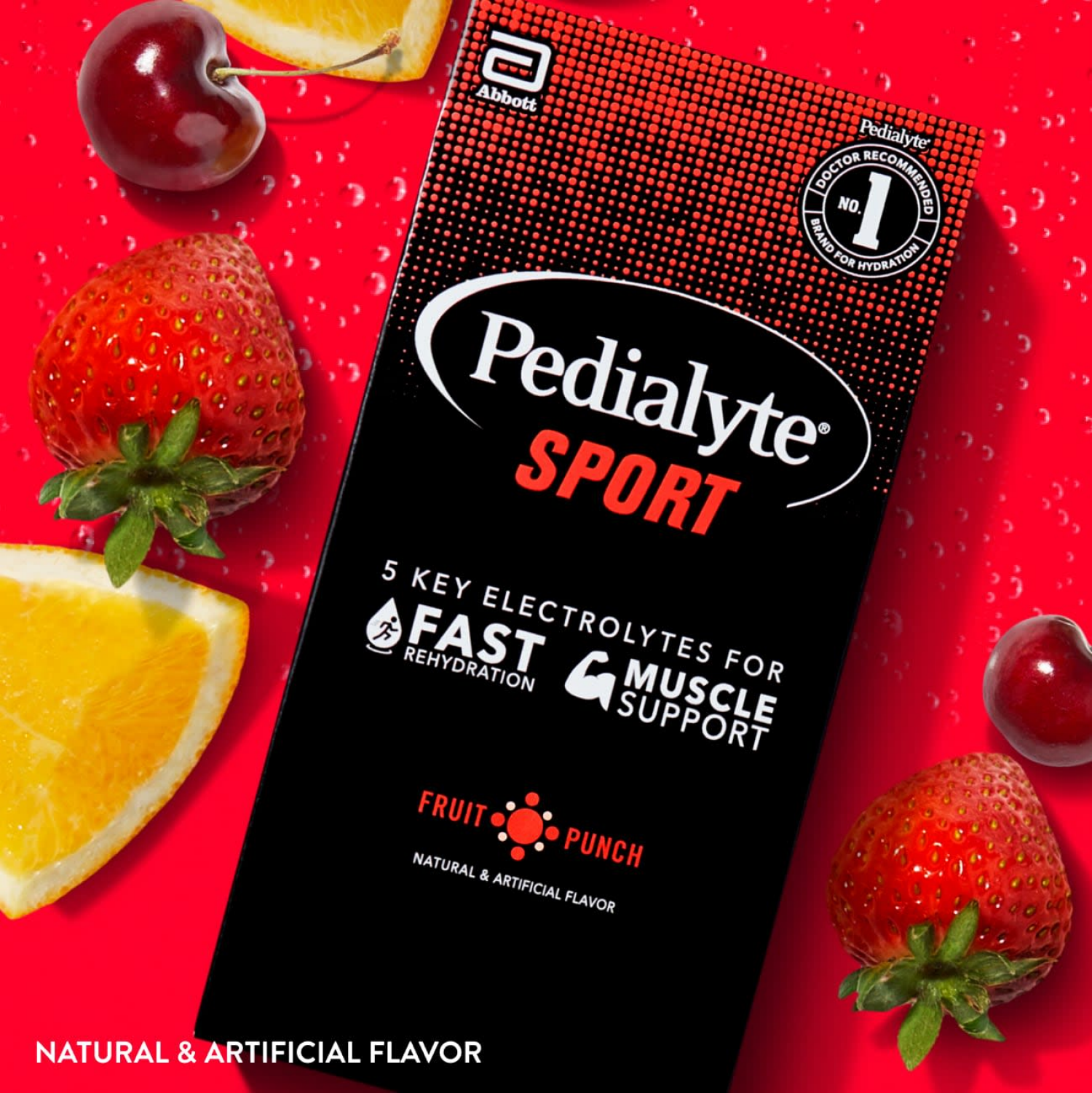 slide 2 of 8, Pedialyte Sport Fruit Punch Electrolyte Solution - 6 ct, 6 ct; 2.94 oz