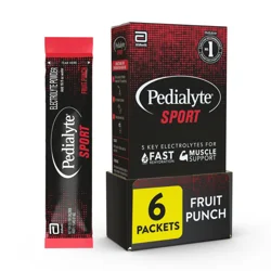 Pedialyte Sport Fruit Punch Electrolyte Solution - 6 ct