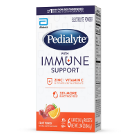 slide 3 of 21, Pedialyte With Immune Support Fruit Punch Electrolyte Powder Packets, 6 ct