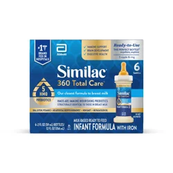 Similac 360 Total Care Advance Infant Formula Ready-to-Feed 6-2 fl oz Bottles