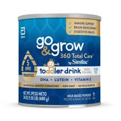Similac Go & Grow 360 Total Care Toddler Nutritional Drink Powder 1-24 oz Cans