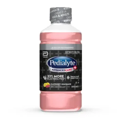 Pedialyte Advanced Care Plus Raspberry Lemonade, 33.8 Oz