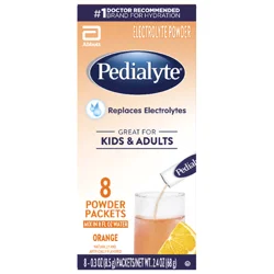Pedialyte Electrolyte Powder Packs - Orange