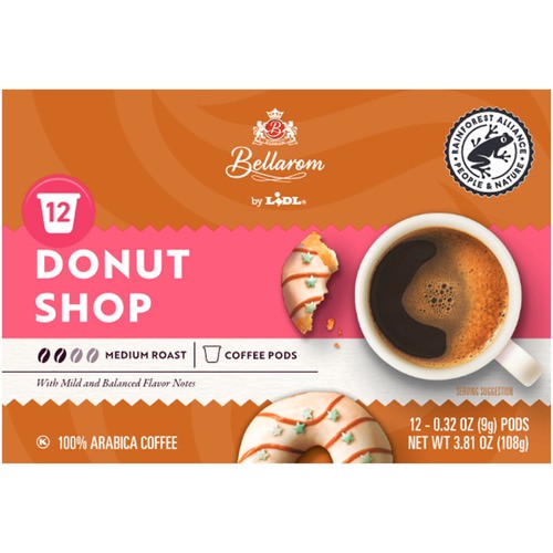 slide 1 of 1, Bellarom donut shop coffee pods, 3.81 oz