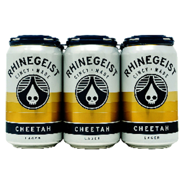 slide 1 of 1, Rhinegeist Cheetah Light Lager Beer, Cans, 4.8% ABV., 6 ct; 12 fl oz