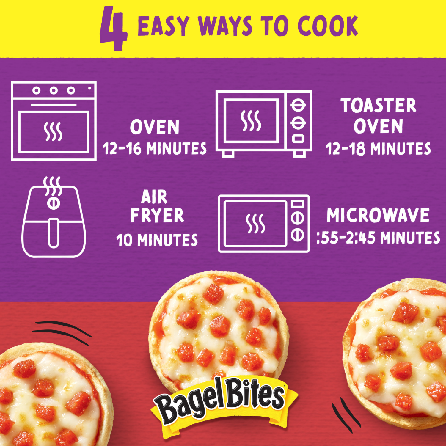 slide 7 of 8, Bagel Bites Cheese & Pepperoni Mini Pizza Bagel Frozen Snacks, 40 ct Box, 40 ct