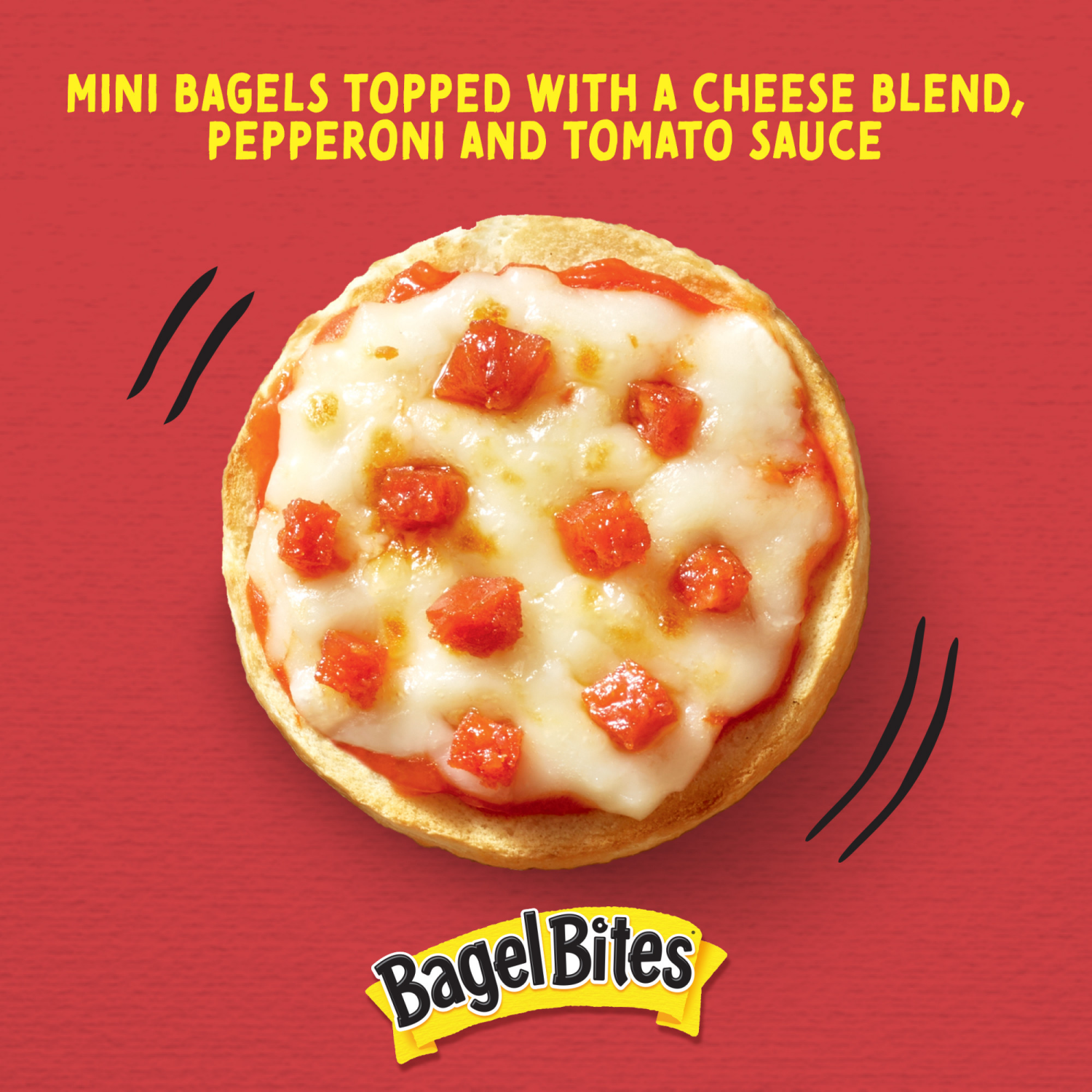 slide 6 of 8, Bagel Bites Cheese & Pepperoni Mini Pizza Bagel Frozen Snacks, 18 ct Box, 18 ct