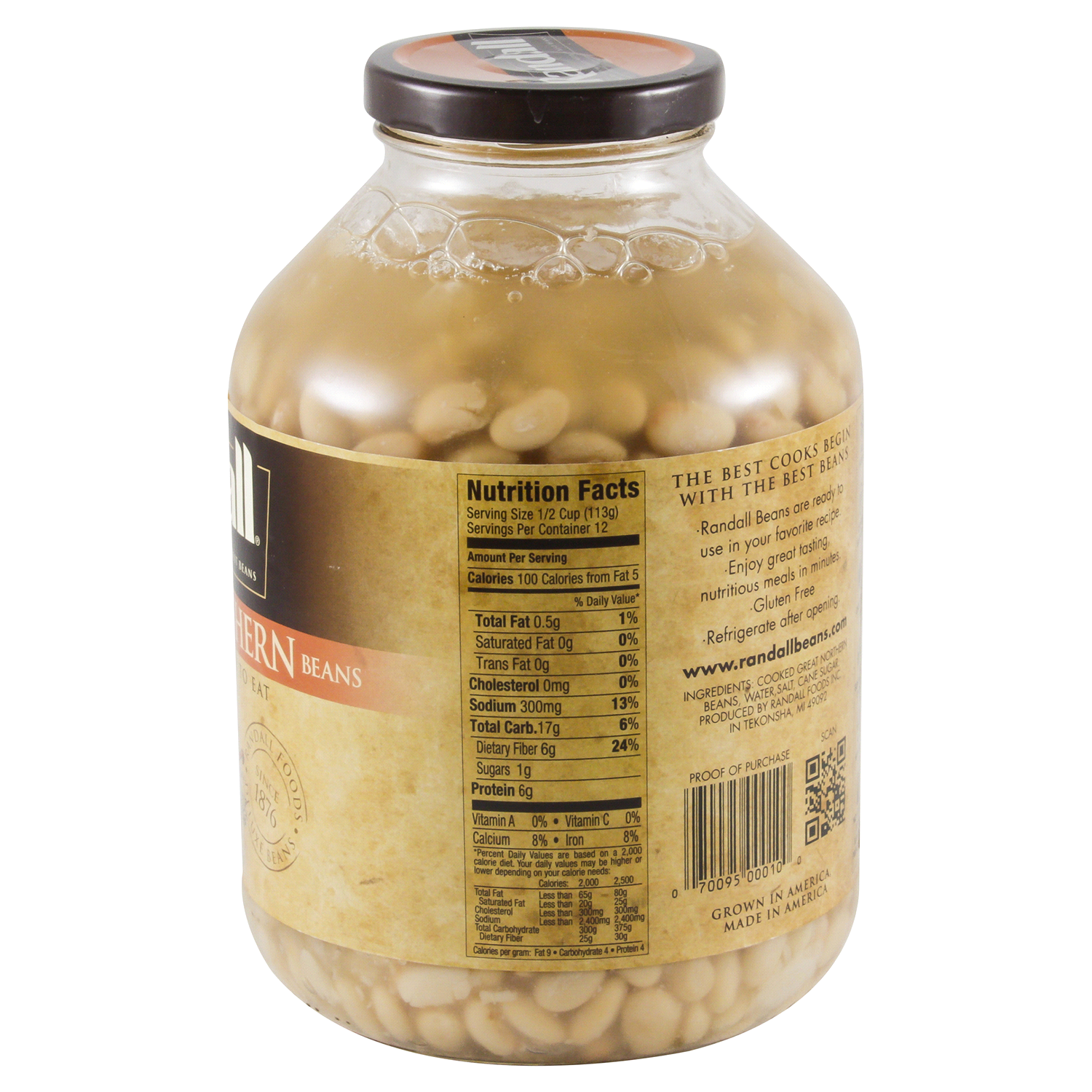 slide 3 of 4, Randall Great Northern Beans 48 oz, 48 oz