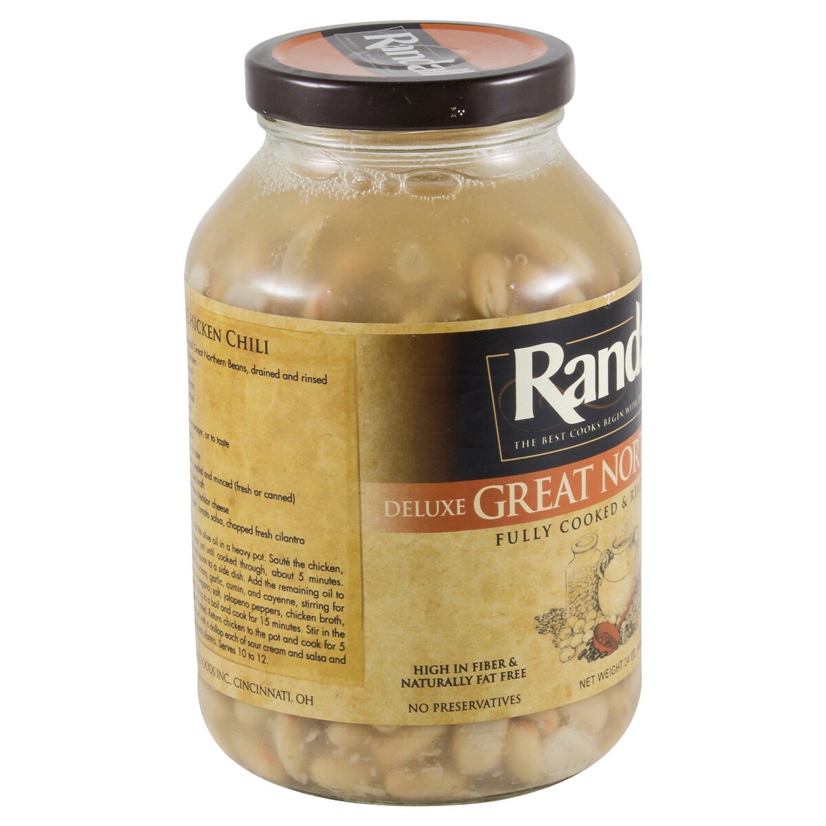 slide 4 of 4, Randall Deluxe Great Northern Beans - 24 oz, 24 oz