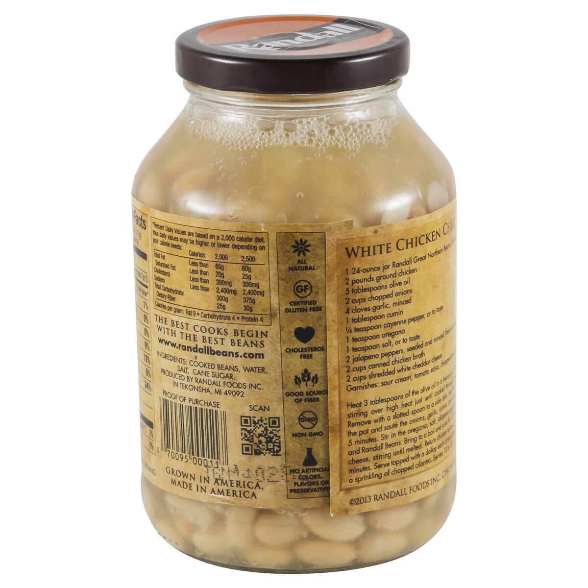 slide 3 of 4, Randall Deluxe Great Northern Beans - 24 oz, 24 oz