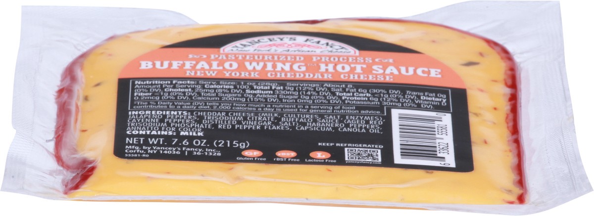 slide 4 of 9, Yancey's Fancy™ Buffalo wing original hot sauce New York cheddar cheese, 7.6 oz