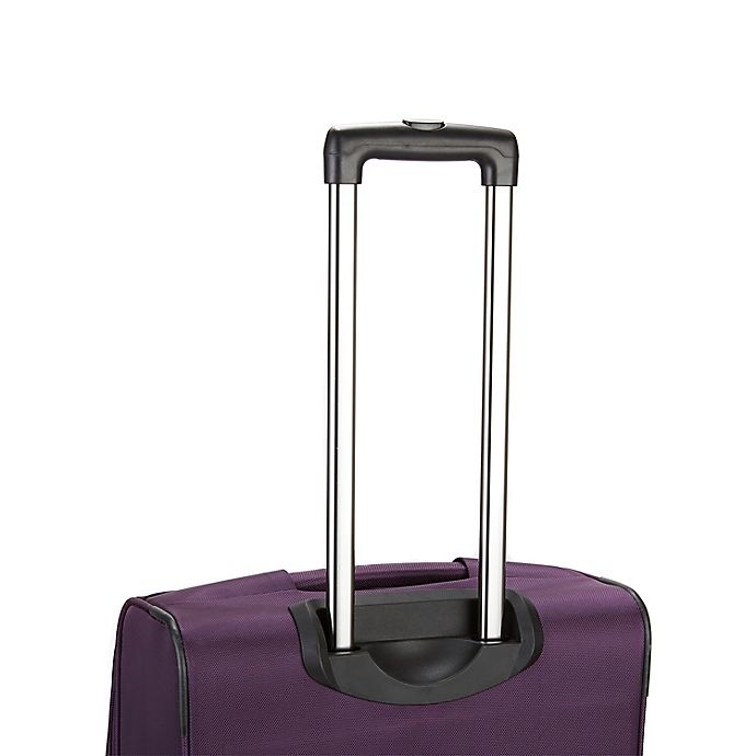 slide 10 of 11, Traveler's Club Luggage Traveler's Club Softside Expandable Spinner Checked Luggage - Purple, 24 in