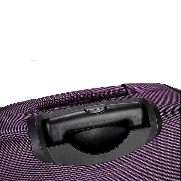 slide 11 of 11, Traveler's Club Luggage Traveler's Club Softside Expandable Spinner Checked Luggage - Purple, 24 in