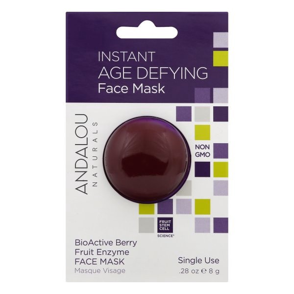 slide 1 of 9, Andalou Naturals 8 Berry Instant Age Defying Mask , 0.28 oz