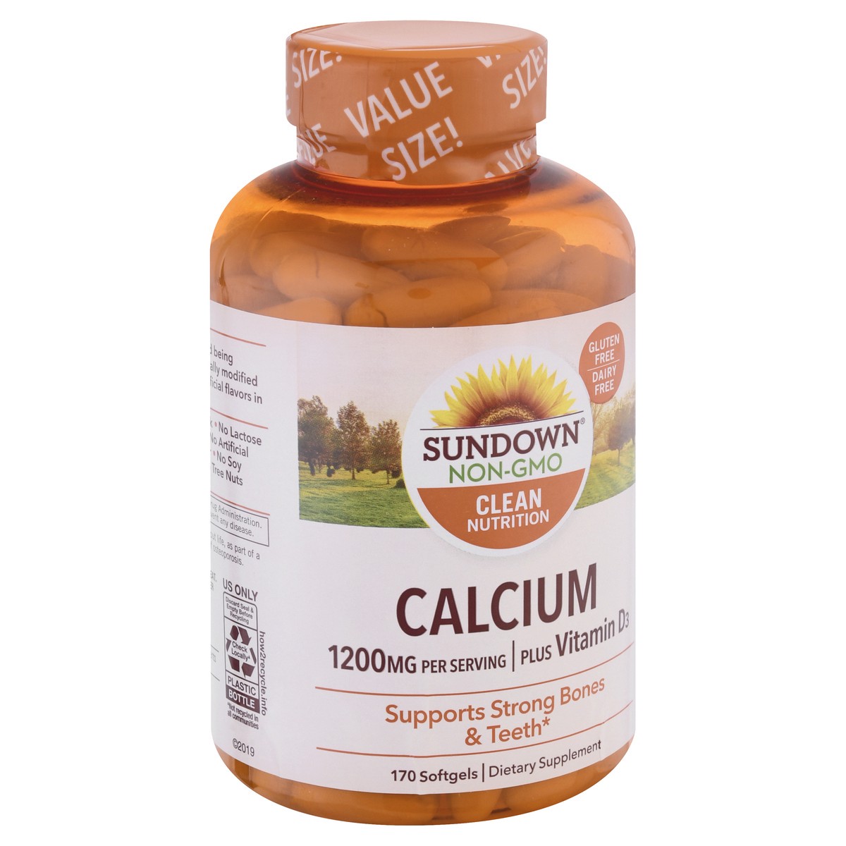 slide 2 of 9, Sundown Naturals Calcium Plus Vitamin D3, 170 ct