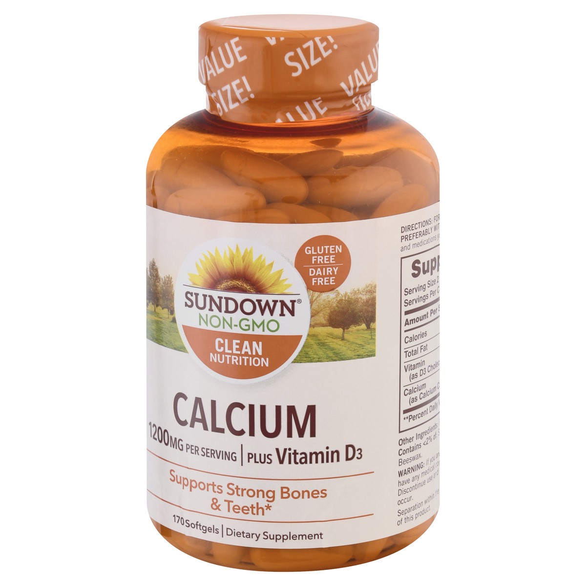 slide 3 of 9, Sundown Naturals Calcium Plus Vitamin D3, 170 ct