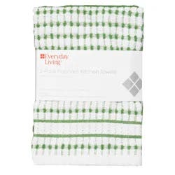 Everyday Living® Popcorn Kitchen Towel Pack - Green