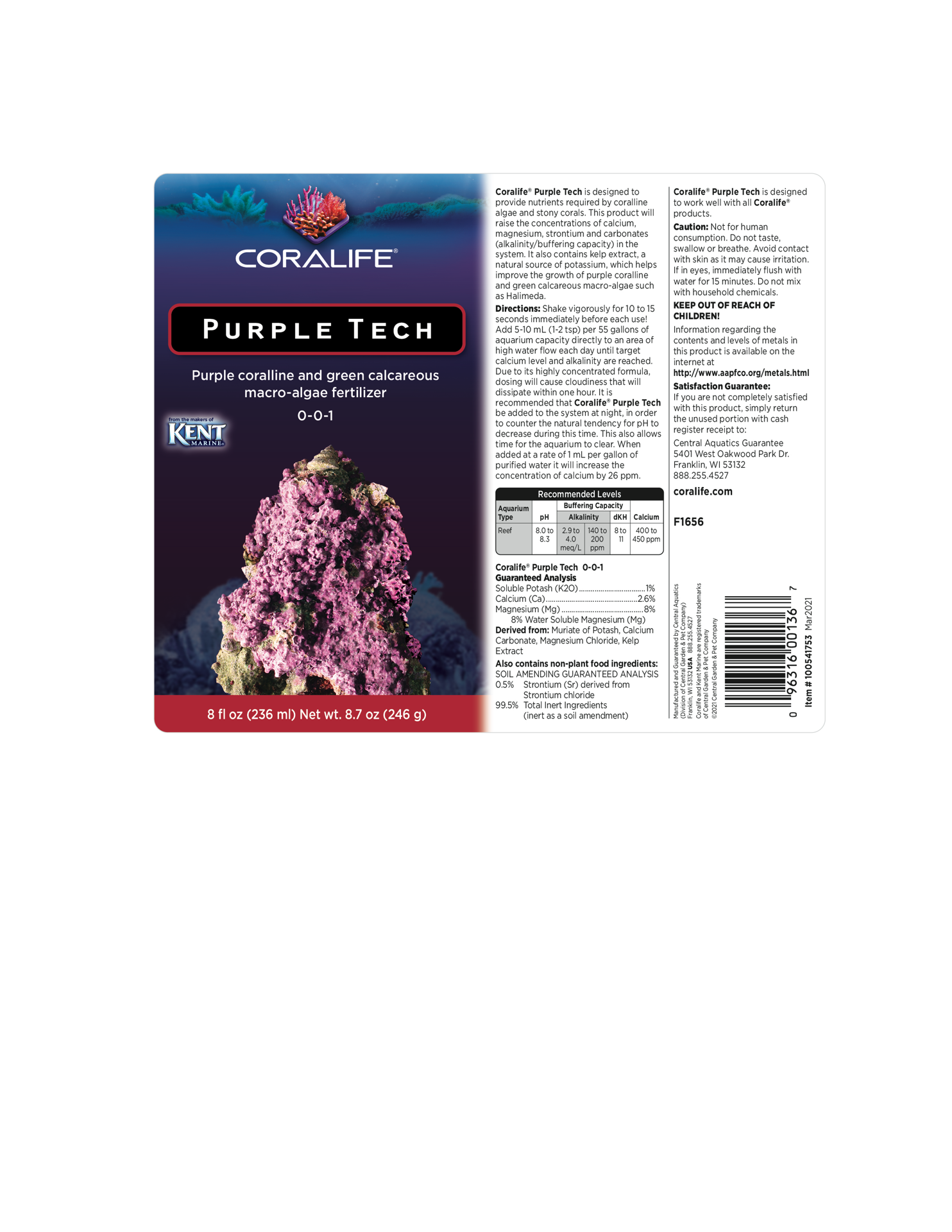 slide 3 of 4, Coralife Purple Tech 8.7 oz, 1 ct
