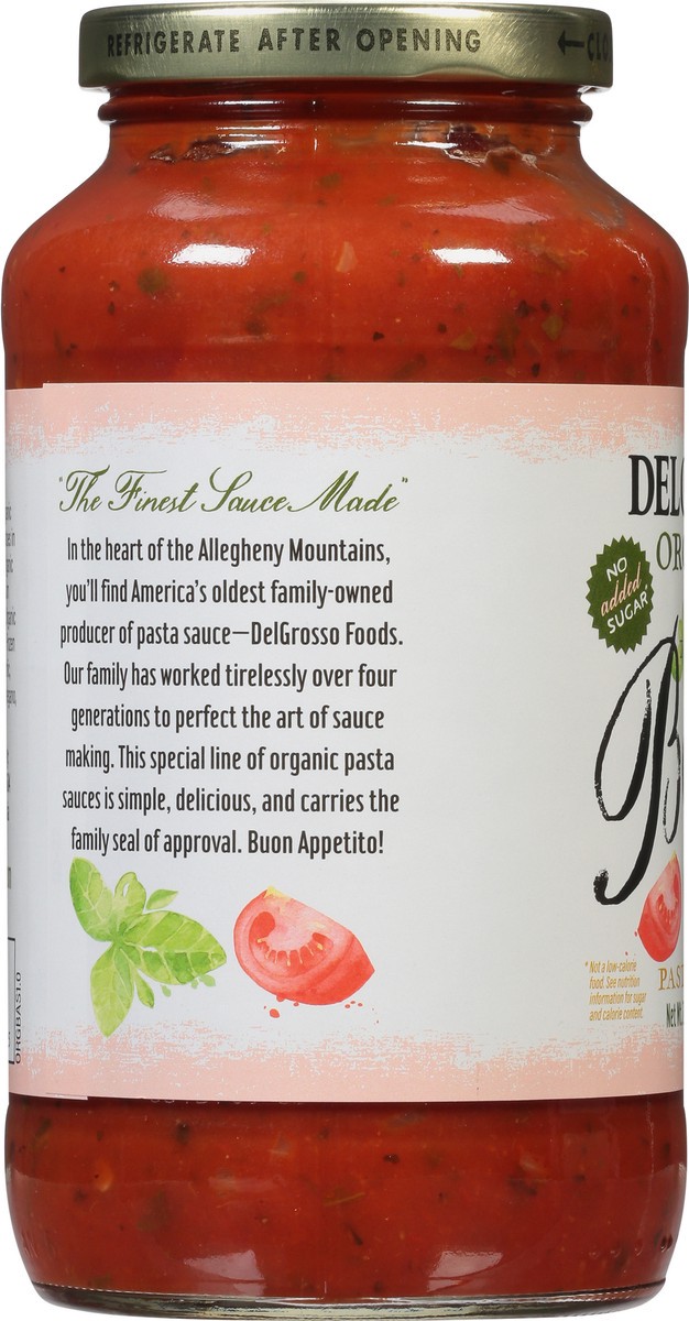 slide 3 of 9, DelGrosso Organic Tomato Basil Pasta Sauce 24 oz, 24 oz