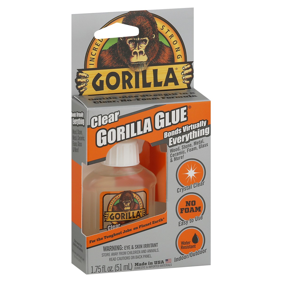 slide 2 of 9, Gorilla Clear Glue 1.75 fl oz, 1.75 fl oz