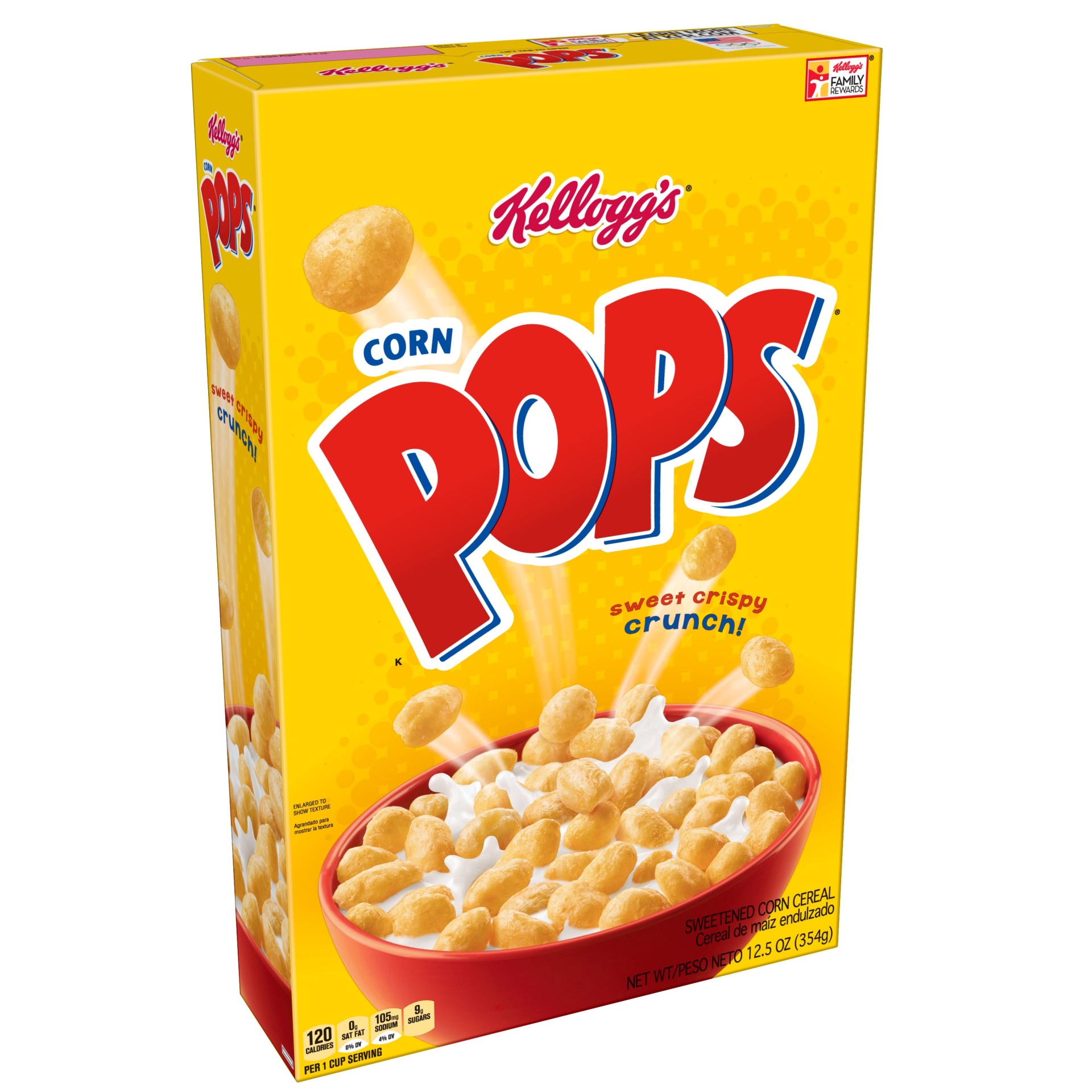 slide 1 of 1, Corn Pops Breakfast Cereal - Kellogg's, 12.5 oz