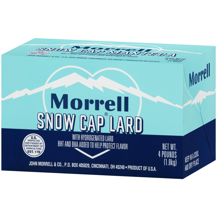 slide 3 of 3, John Morrell Snow Cap Lard, 4 lb