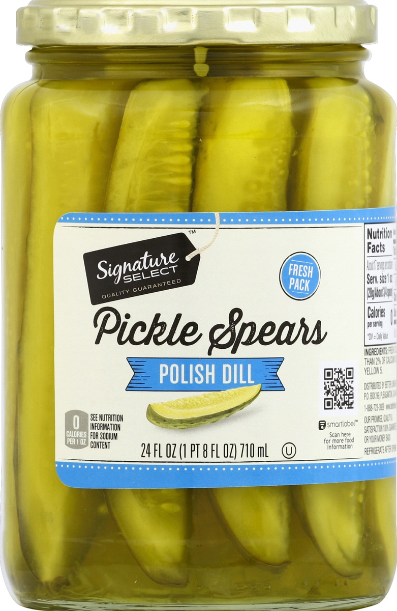 slide 2 of 2, Signature Select Pickle Spears Polish Dill, 