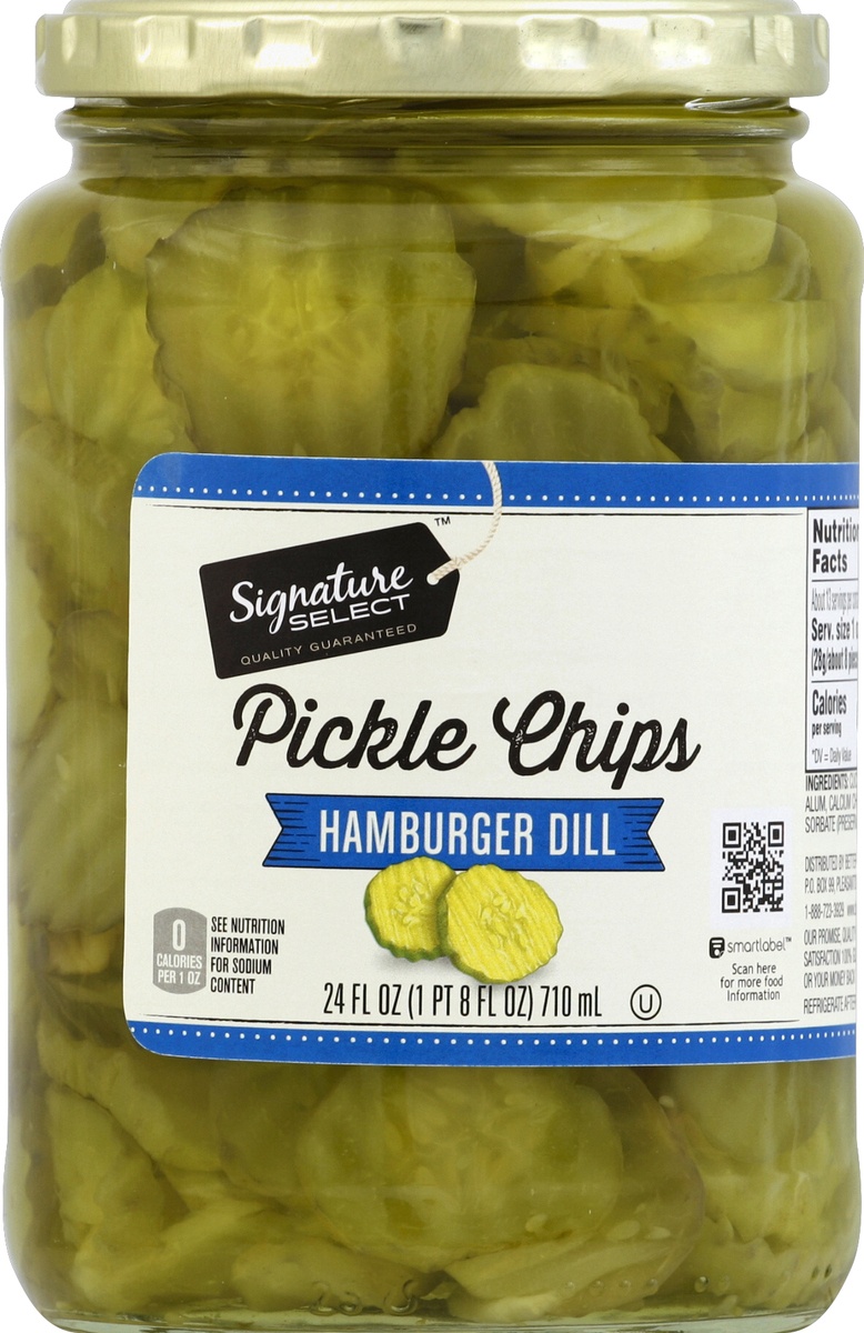 slide 2 of 2, Signature Select Pickle Chips 24 oz, 