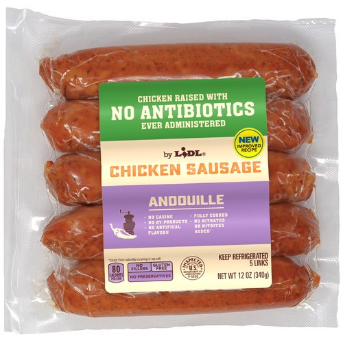 slide 1 of 1, andouille chicken sausage, 12 oz