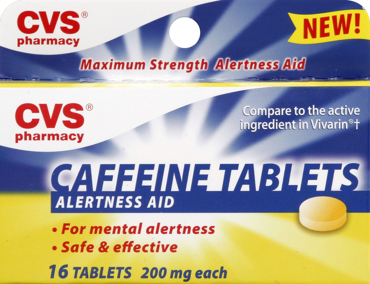 slide 1 of 5, CVS Pharmacy Caffeine Tablets 16 ea, 16 ct; 200 mg