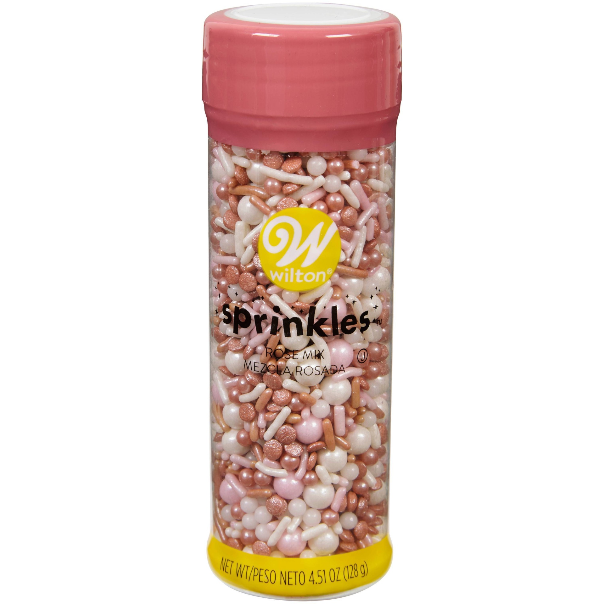 slide 1 of 1, Wilton Rose Sprinkles Mix, 4.6 oz