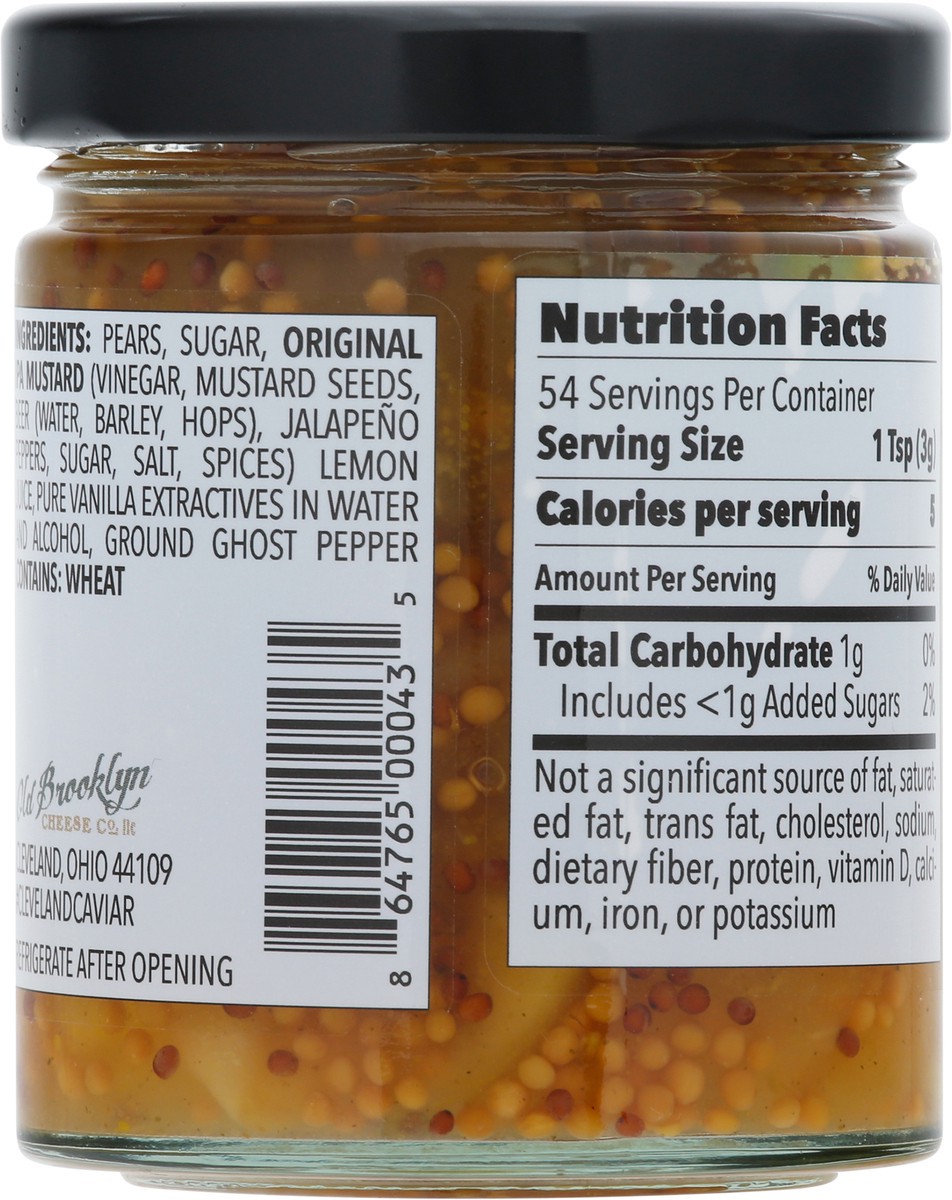 slide 10 of 14, Old Brooklyn Mustards, Spicy Pear Mostarda, 6 oz