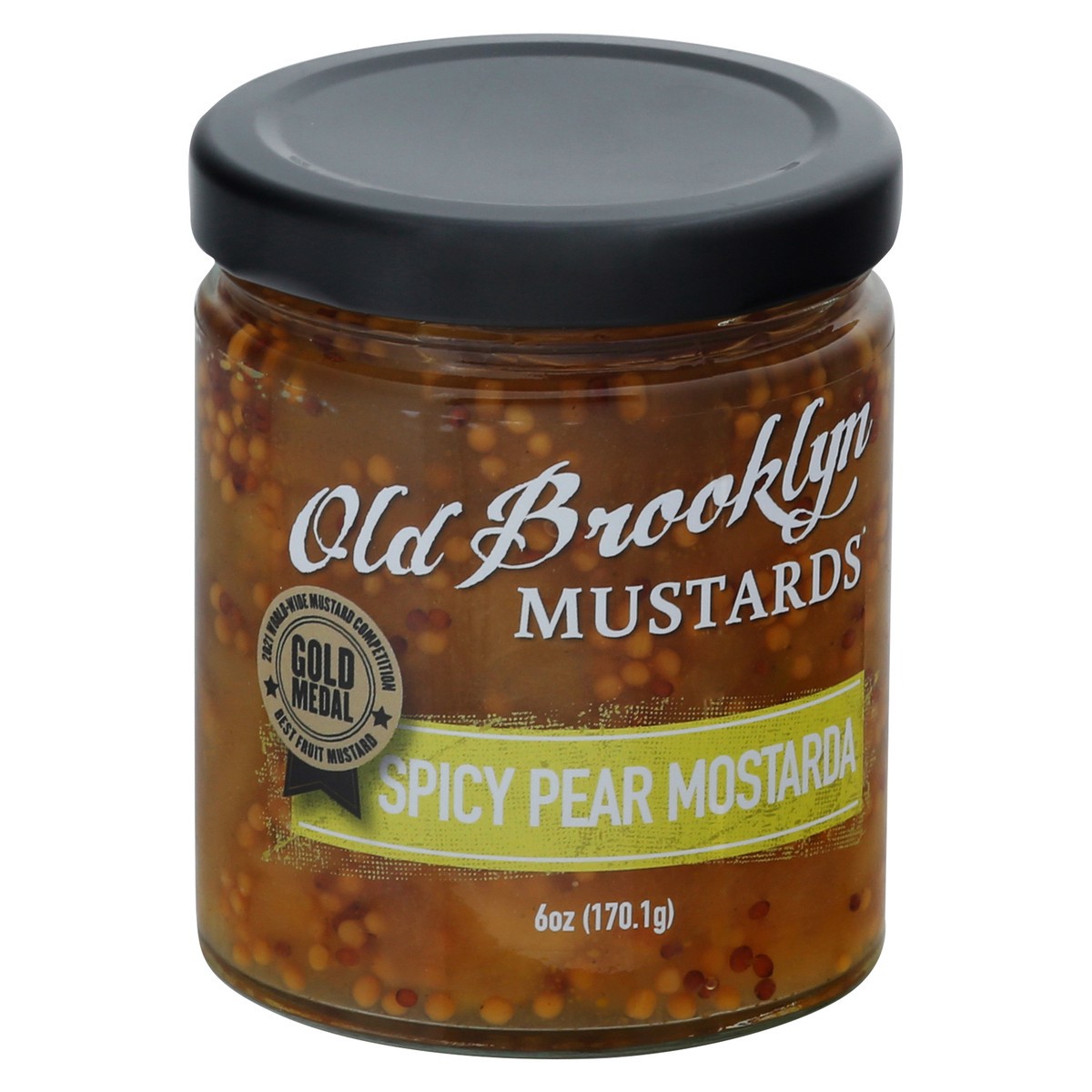 slide 3 of 14, Old Brooklyn Mustards, Spicy Pear Mostarda, 6 oz