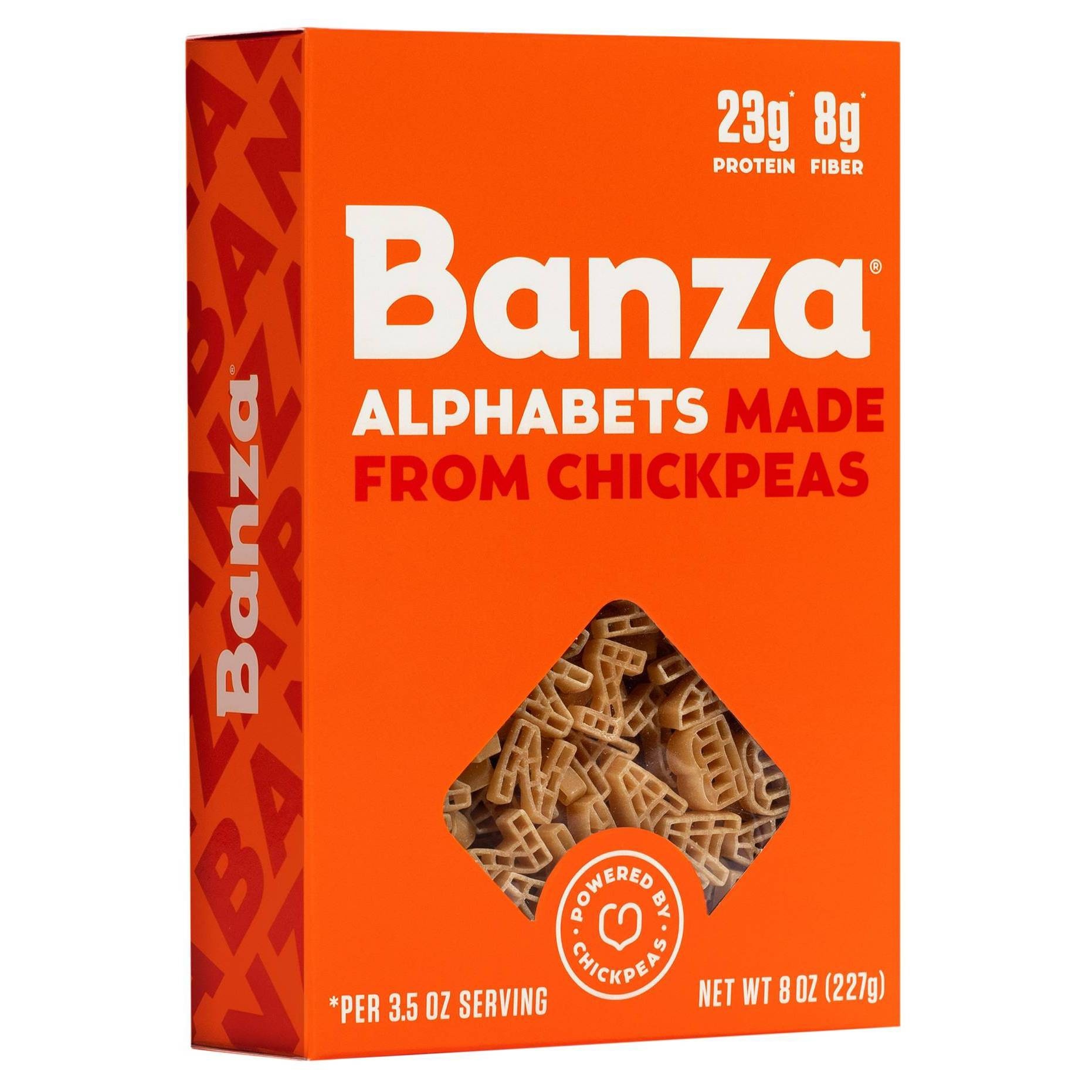 slide 1 of 4, Banza Gluten Free Chickpea Alphabet Pasta, 8 oz