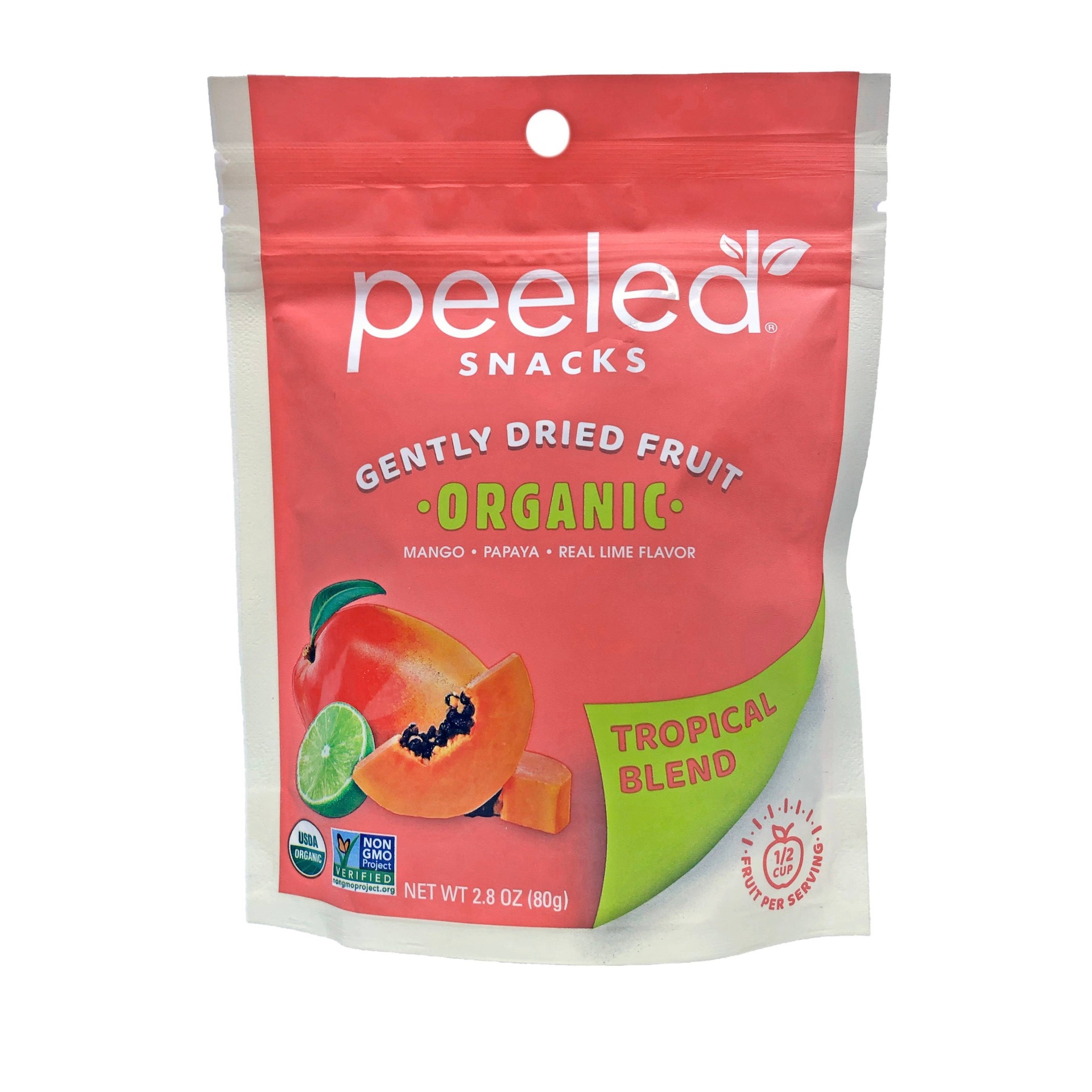 slide 1 of 4, Peeled Snacks Tropical Blend Dried Fruit, 2.8 oz