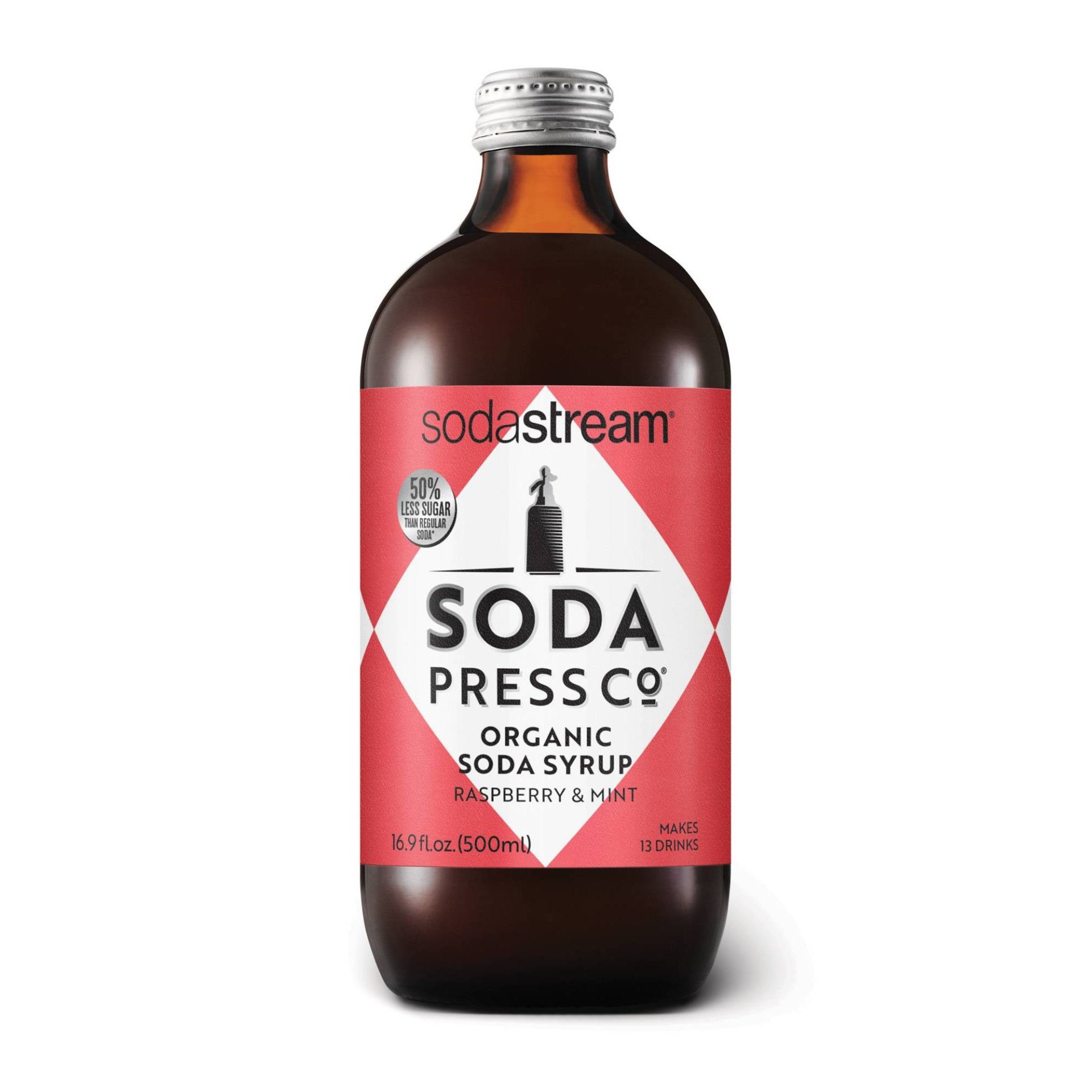 slide 1 of 2, SodaStream Soda Press Raspberry/Mint Drink Mix - 16.9 fl oz, 16.9 fl oz