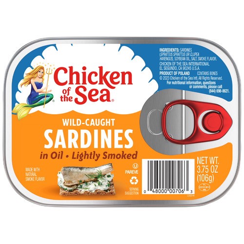 slide 1 of 1, Chicken of the Sea® sardines in oil, 3.75 oz