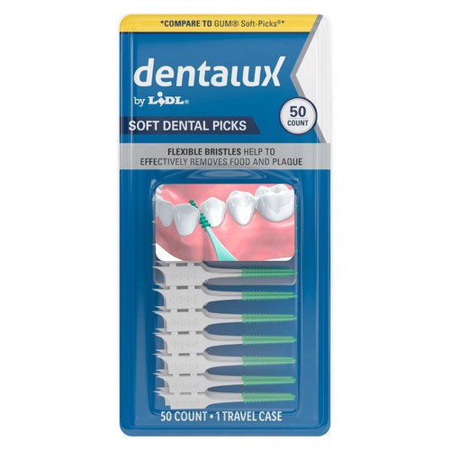 slide 1 of 1, Dentalux dental soft inderdental picks, 50 ct