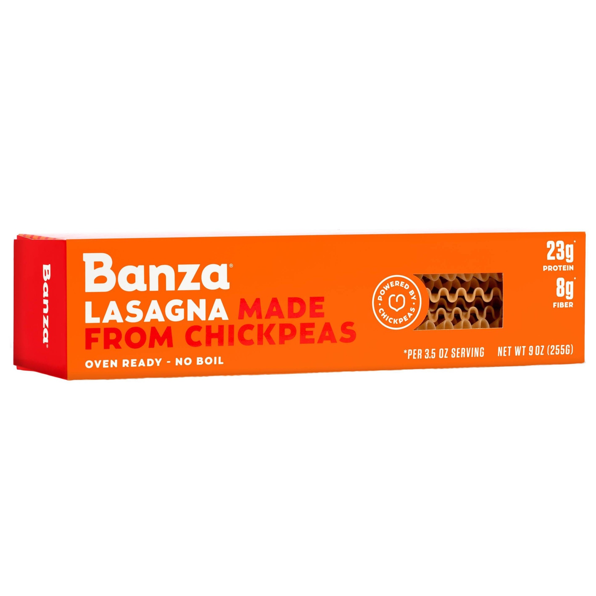 slide 1 of 2, Banza Chickpea Pasta Lasagna, 9 oz