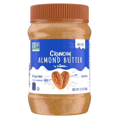 slide 1 of 1, crunchy no stir almond butter, 12 oz