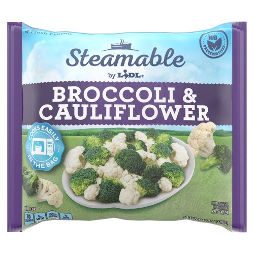 slide 1 of 1, frozen broccoli and cauliflower, 12 oz