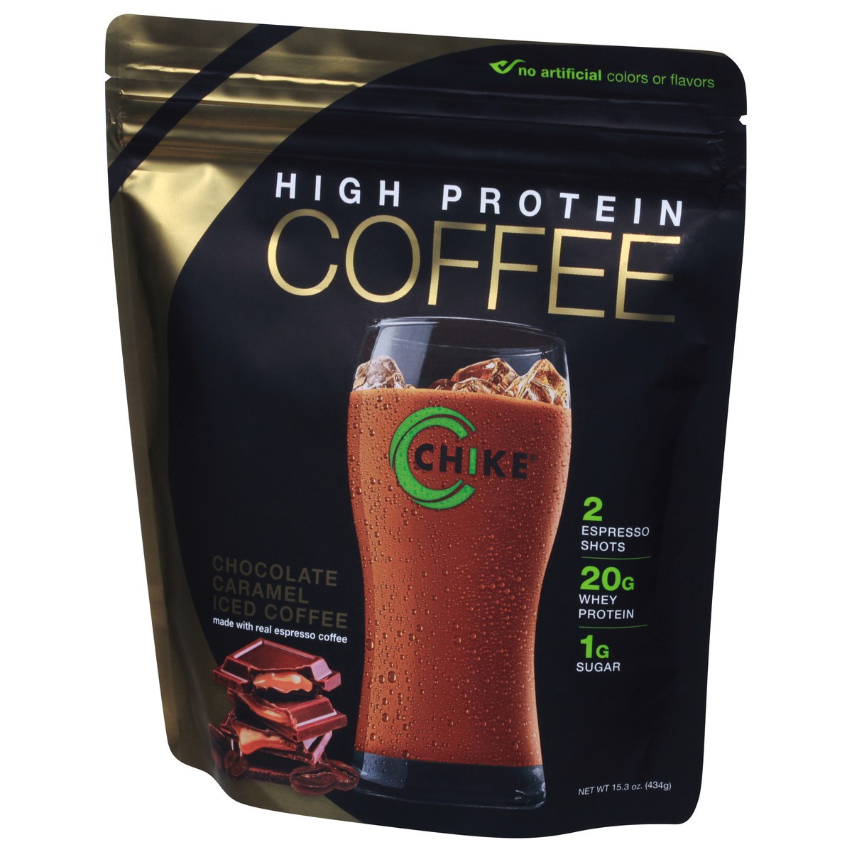 slide 4 of 13, Chike High Protein Chocolate Caramel Iced Coffee 15.3 oz, 15.3 oz