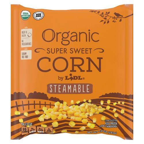 slide 1 of 1, frozen organic whole kernel sweet corn, 10 oz