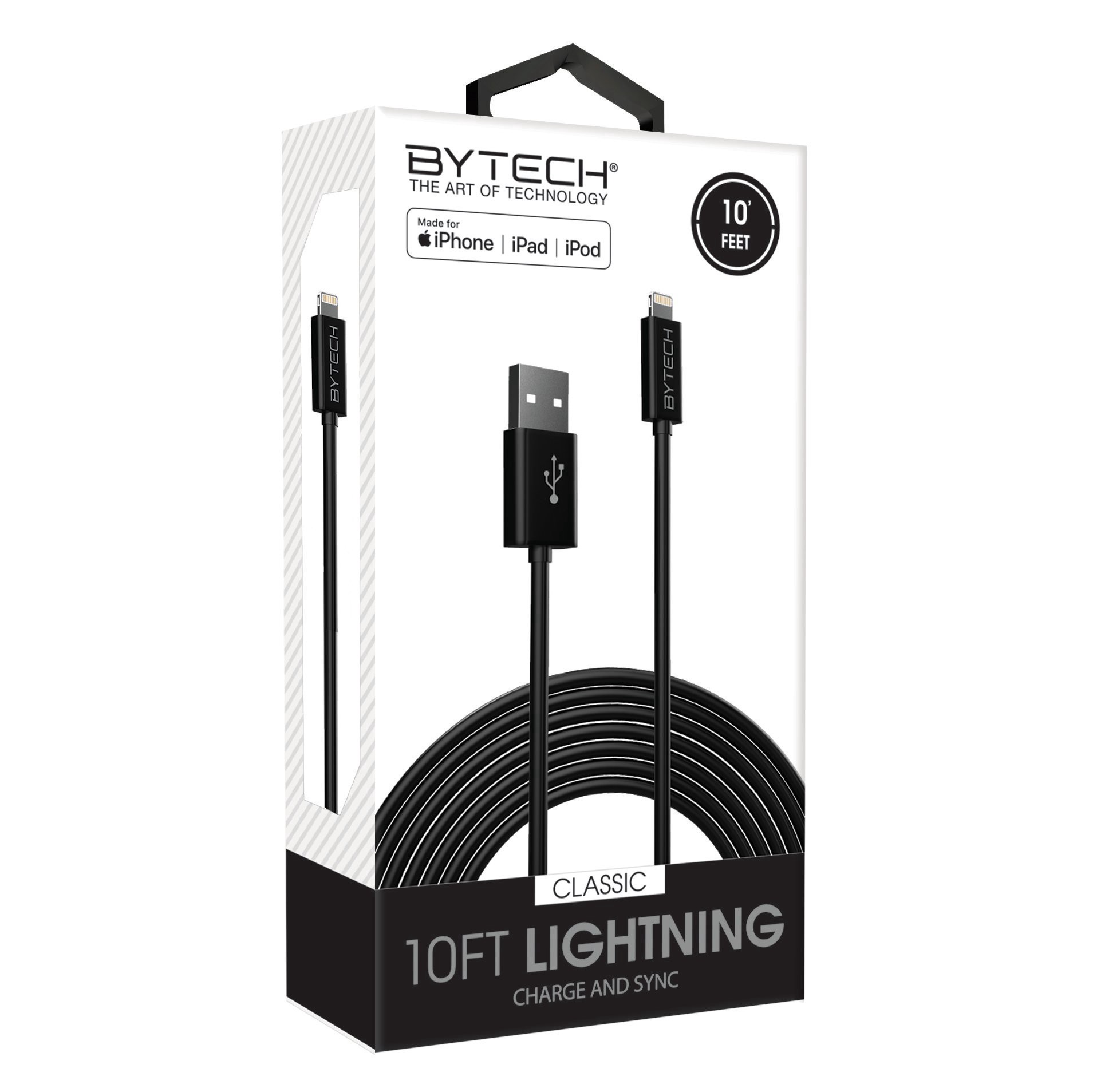 slide 1 of 1, Bytech Heavy Duty MFI Cable, 1 ct